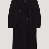 ROHE - Hourglass wool coat | black