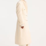 ROHE - Hourglass wool coat | off white