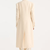 ROHE - Hourglass wool coat | off white