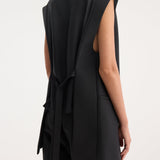 ROHE - Reimagined oversized gilet | black