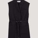 ROHE - Reimagined oversized gilet | black