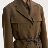 ROHE - Safari blazer-jacket | forest