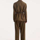 ROHE - Safari blazer-jacket | forest