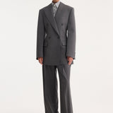 ROHE - Hourglass blazer | dark grey melange