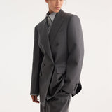 ROHE - Hourglass blazer | dark grey melange
