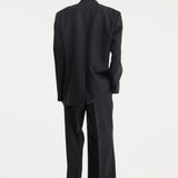 ROHE - Contrast detail blazer | black