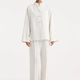 ROHE - Mandarin jacket | winter white