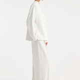 ROHE - Mandarin jacket | winter white