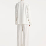 ROHE - Mandarin jacket | winter white