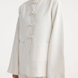 ROHE - Mandarin jacket | winter white