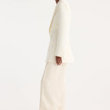 ROHE - Hourglass tuxedo blazer | off white