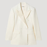 ROHE - Hourglass tuxedo blazer | off white