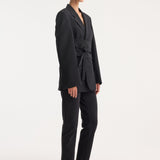 ROHE - Kimono belted blazer | black