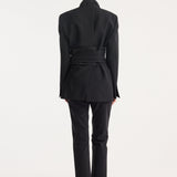 ROHE - Kimono belted blazer | black