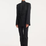 ROHE - Kimono belted blazer | black