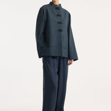 ROHE - Mandarin jacket | storm