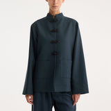 ROHE - Mandarin jacket | storm
