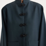 ROHE - Mandarin jacket | storm