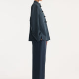 ROHE - Mandarin jacket | storm