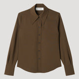ROHE - Fitted wool shirt | forest