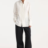 ROHE - Tuxedo wired shaped shirt | optic white
