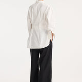 ROHE - Tuxedo wired shaped shirt | optic white