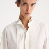 ROHE - Tuxedo wired shaped shirt | optic white