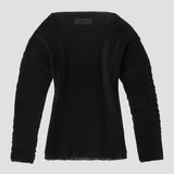 ROHE - Sculptural plissé top | black