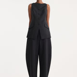 ROHE - Boat-neck waistcoat | black