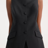 ROHE - Boat-neck waistcoat | black