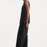 ROHE - Boat-neck waistcoat | black