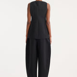 ROHE - Boat-neck waistcoat | black