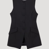 ROHE - Boat-neck waistcoat | black