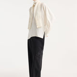 ROHE - Foulard silk top | cream