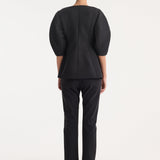 ROHE - Sculptural top | black