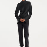 ROHE - Satin waisted top | black