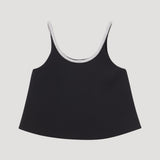 ROHE - A-line appliqué top | black