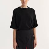 ROHE - Oversized merino t-shirt | black