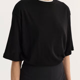 ROHE - Oversized merino t-shirt | black