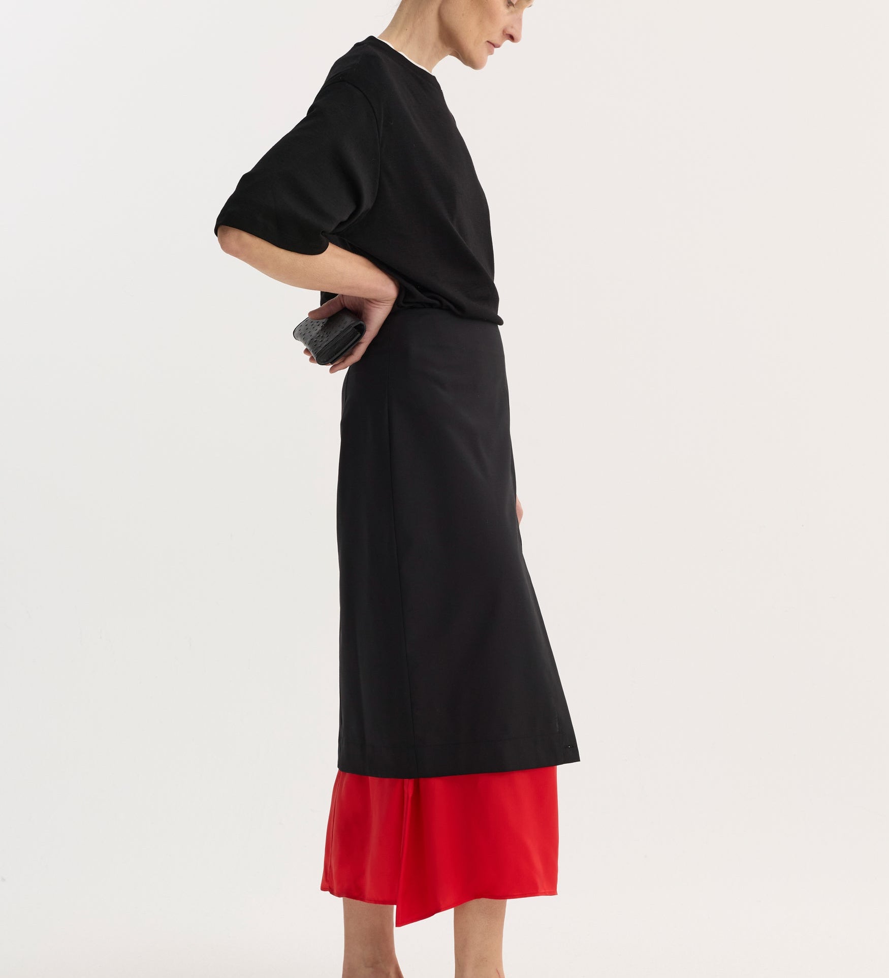 ROHE - Oversized merino t - shirt | black