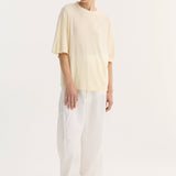 ROHE - Oversized merino t - shirt | off white