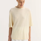 ROHE - Oversized merino t-shirt | off white