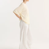 ROHE - Oversized merino t-shirt | off white