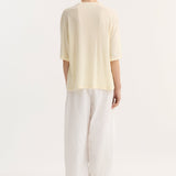 ROHE - Oversized merino t-shirt | off white