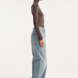 ROHE - Fine merino turtleneck | brown melange