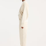 ROHE - Sculptural compact crewneck | off white