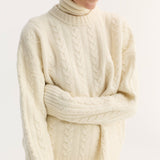 ROHE - Cable knit jumper | off white