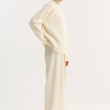 ROHE - Cable knit jumper | off white