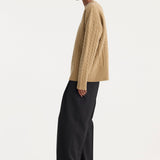 ROHE - Cable knit jumper | camel