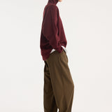 ROHE - Classic turtleneck jumper | burgundy